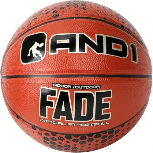 AND1 Rubber Basketball, Official Regulation Size 7(29.5