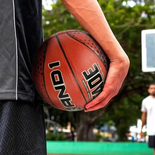 AND1 Rubber Basketball, Official Regulation Size 7(29.5
