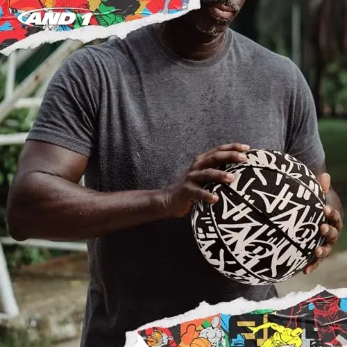 AND1 Rubber Basketball, Official Regulation Size 7(29.5