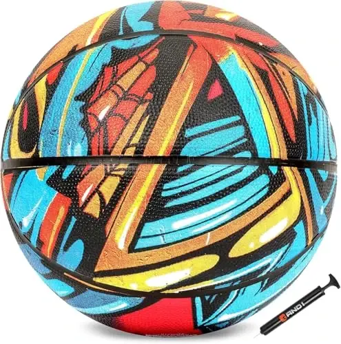 AND1 Rubber Basketball, Official Regulation Size 7(29.5
