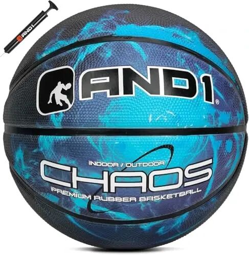 AND1 Rubber Basketball, Official Regulation Size 7(29.5