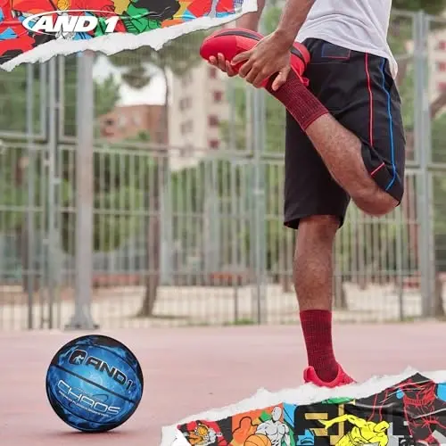 AND1 Rubber Basketball, Official Regulation Size 7(29.5