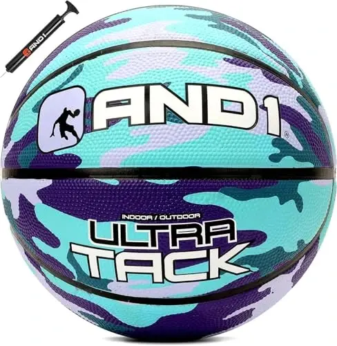 AND1 Rubber Basketball, Official Regulation Size 7(29.5