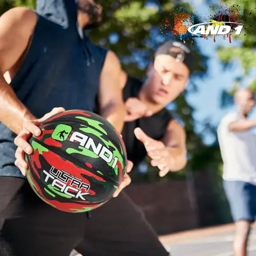 AND1 Rubber Basketball, Official Regulation Size 7(29.5
