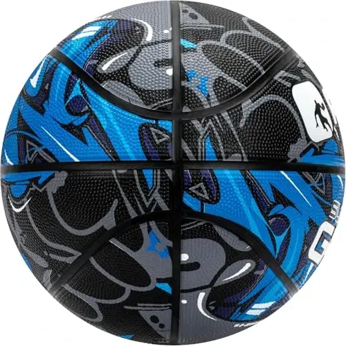 AND1 Rubber Basketball, Official Regulation Size 7(29.5