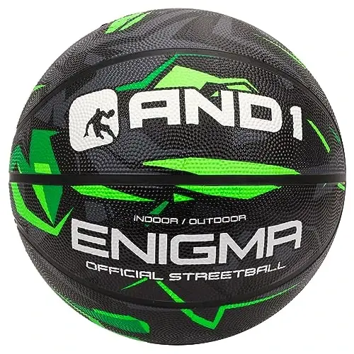 AND1 Rubber Basketball, Official Regulation Size 7(29.5