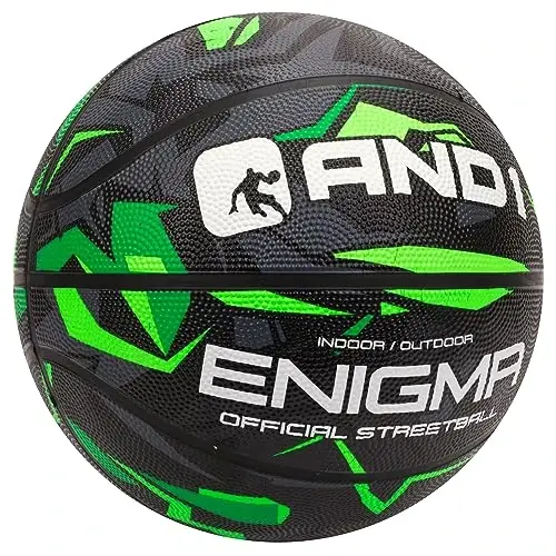 AND1 Rubber Basketball, Official Regulation Size 7(29.5