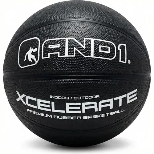 AND1 Rubber Basketball, Official Regulation Size 7(29.5