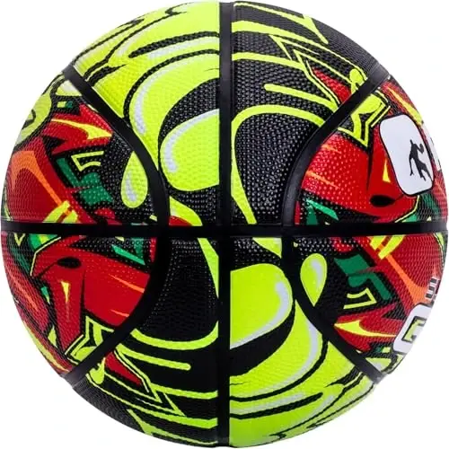 AND1 Supreme Grip Official Regulation Size 7 (29.5 inches) Rubber Basketball - Deep Channel Construction Streetball, Made for Indoor Outdoor Games - AND1 (1)