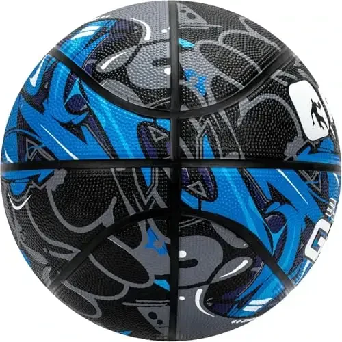 AND1 Supreme Grip Official Regulation Size 7 (29.5 inches) Rubber Basketball - Deep Channel Construction Streetball, Made for Indoor Outdoor Games - AND1 (1)