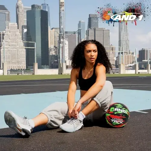 AND1 Ultra Grip Basketball: Official Regulation Size 7 (29.5 inches) Rubber- Deep Channel Construction Streetball, Made for Indoor Outdoor Basketball Games - 5