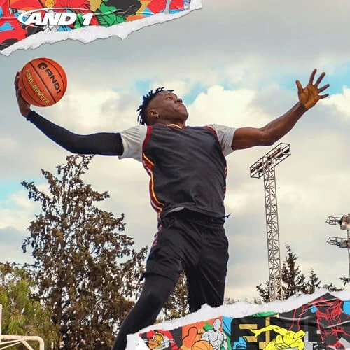 AND1 Xcelerate kauchuk basketboli: rasmiy qoida hajmi 7 (29,5 dyuym) - chuqur kanal konstruksiyasi ko'cha basketboli, yopiq va ochiq basketbol o'yinlari uchun yaratilgan - 4