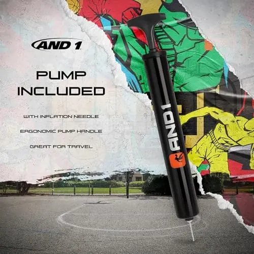 AND1 Xcelerate Rubber Basketball: Official Regulation Size 7 (29.5”) Streetball, Made for Indoor/Outdoor Games - 6