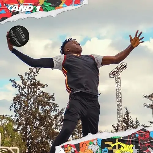 AND1 Xcelerate Rubber Basketball: Official Regulation Size 7 (29.5”) Streetball, Made for Indoor/Outdoor Games - 4