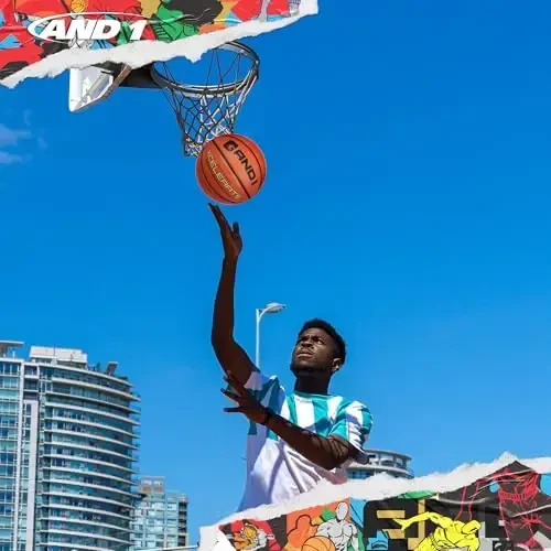 AND1 Xcelerate Rubber Basketball: Official Regulation Size 7 (29.5”) Streetball, Made for Indoor/Outdoor Games - 6