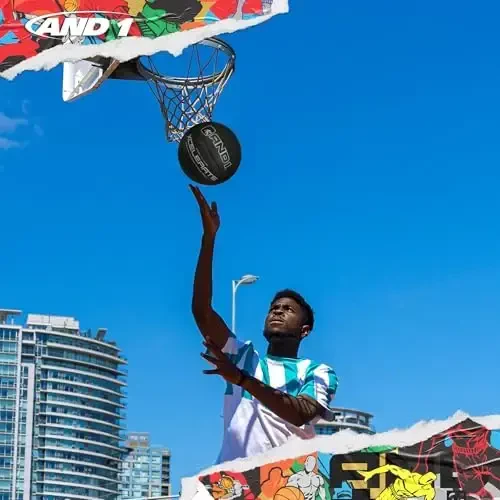 AND1 Xcelerate Rezina Basketbol Topi: Rasmiy Reglament Hajmi 7 (29.5”) Ko'cha to'pi, Ichki/Tashqi O'yinlar uchun ishlangan - 6