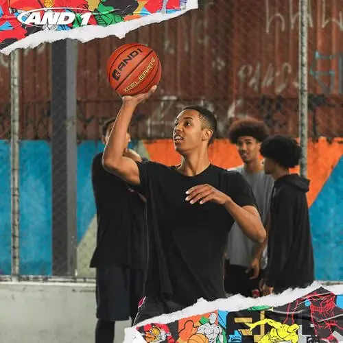 AND1 Xcelerate Rubber Basketball: Official Regulation Size 7 (29.5