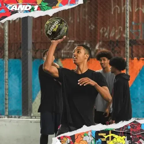 AND1 Xcelerate Rubber Basketball: Official Regulation Size 7 (29.5”) Streetball, Made for Indoor/Outdoor Games - 6