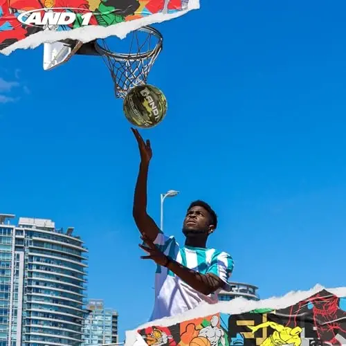 AND1 Xcelerate Rubber Basketball: Official Regulation Size 7 (29.5”) Streetball, Made for Indoor/Outdoor Games - 5