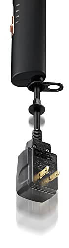 Andis 80280 Fold-n-go 1875 Watt Ceramic Ionic Dryer, Retractable Cord, Lightweight with Professional Blowout Results, Quick Drying Blow Dryer, Black/Silver - 7