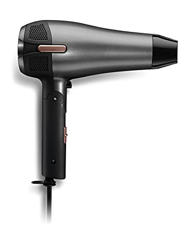Andis 80280 Fold-n-go 1875 Watt Ceramic Ionic Dryer, Retractable Cord, Lightweight with Professional Blowout Results, Quick Drying Blow Dryer, Black/Silver - ANDIS (1)
