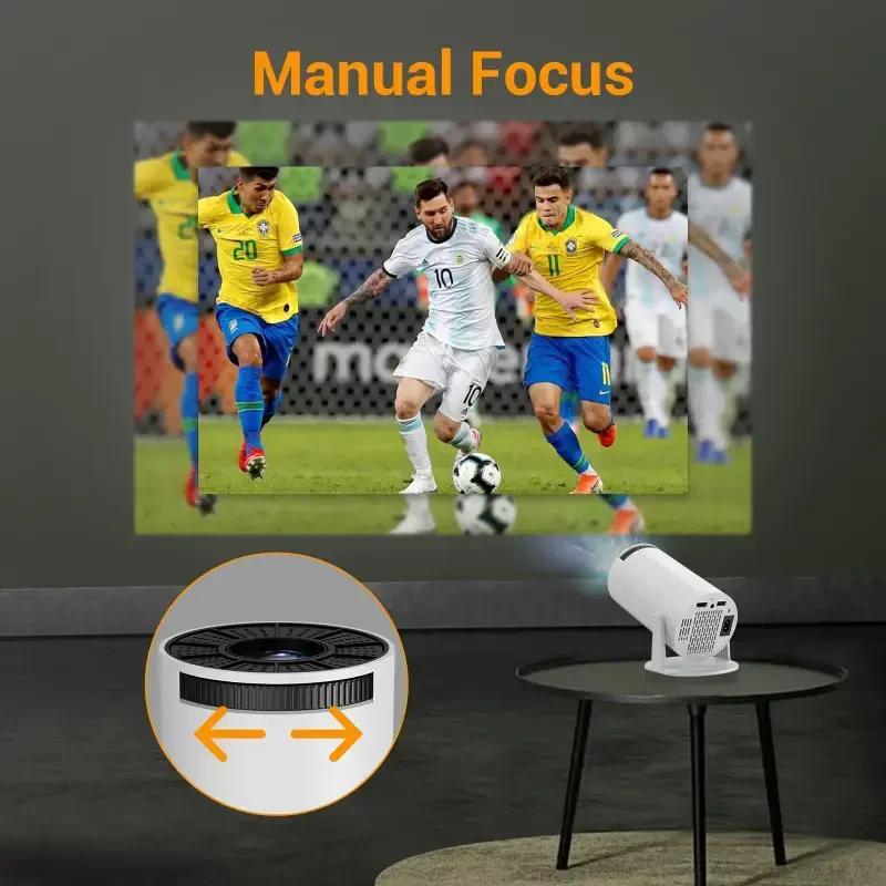 Android 11.0 Smart Proyektor, WiFi va Bluetooth bilan ishlaydigan Mini Ko'chma Film Proyektor, To'liq HD Native 720P , 1080P qo'llab-quvvatlanadi - 8