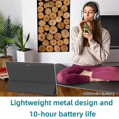 Android Klaviatura bilan himoya qiluvchi g'ilof Sichqoncha Stylus 10 dyuymli planshet 2 in 1 Planshetlar to'plami 12GB+128GB/1TB Kengaytiriladigan qo'sh kamera Planshetlar Kompyuter 10.1