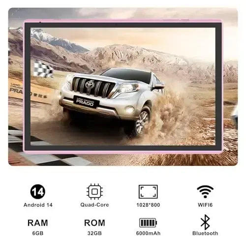 Android planshet 10 dyuymli planshet g'ilofli ekran stilus Android 14 planshetlar 6 GB RAM 32 GB ROM 1 TB kengaytmani qo'llab-quvvatlash 6000 mah batareya 10,1