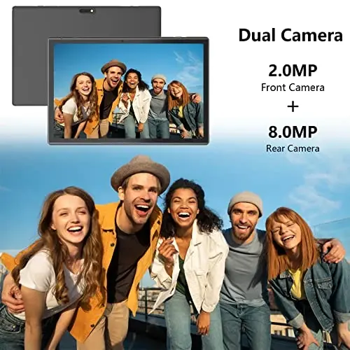 Android Tablet 10 İnç Tablet Kılıf ve Stylus Kalem ile Android 14 Tabletler 6GB RAM 32GB ROM 1TB'a Kadar Destek 6000mah Batarya 10.1