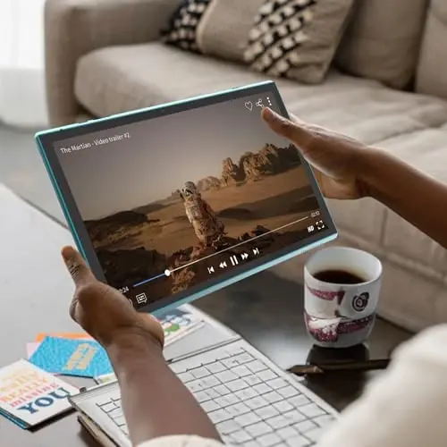 Android Tablet 10 İnç Tablet Kılıflı Kalemli Android 14 Tabletler 6GB RAM 32GB ROM 1TB'a Kadar Genişletme 6000mah Batarya 10.1