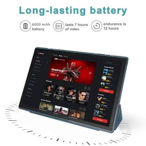 Android Tablet 10 Inch Tablet With Case Stylus Android 14 Tablets 6GB RAM 32GB ROM Support 1TB Expansion 6000mah Battery 10.1