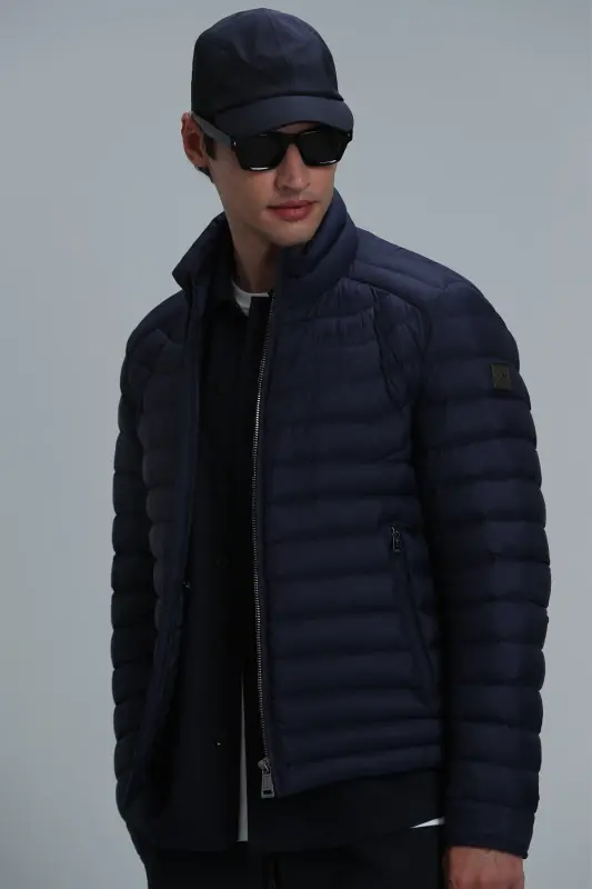 Andy Kaz Feather Men's Coat Navy-Navy - 3