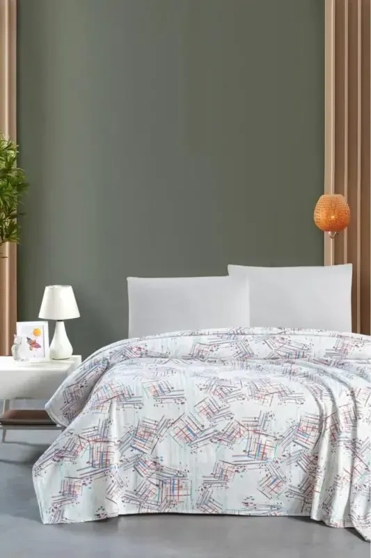 Aneas Double Pique Bedspread 220x230-Beige - MULBERRY