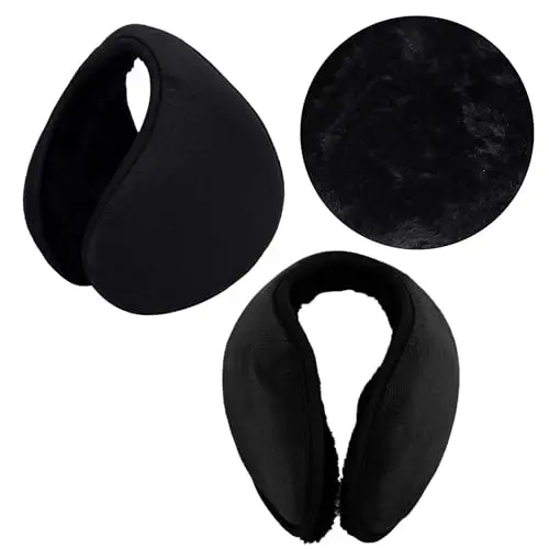 Aneco Winter Warm Knitted Sets Buffalo Plaid Scarf Beanie Hat Touch Screen Gloves and Winter Ear Warmer Set for Men or Women - 4