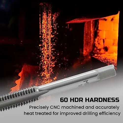 Anfrere 40pcs SAE Tap and Die Set, SAE Standard Rethreading Tool Kit, Coarse and Fine Threads for Cutting External and Internal Threads, Essential Repair Tool Kit with Thread Wrench - 3