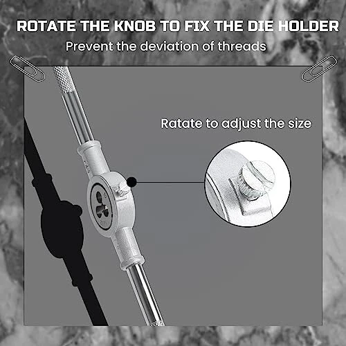 Anfrere 80 dona Tap va Matkap to'plami, SAE & Metrik Tap Matkap kaliti to'plami, Metrik Standart M3 dan M12 gacha Qo'pol Nozik qayta ipliklash iplari tashqi va ichki iplarni kesish uchun, NC, NF, NPT ta'mirlash vositalari - 4