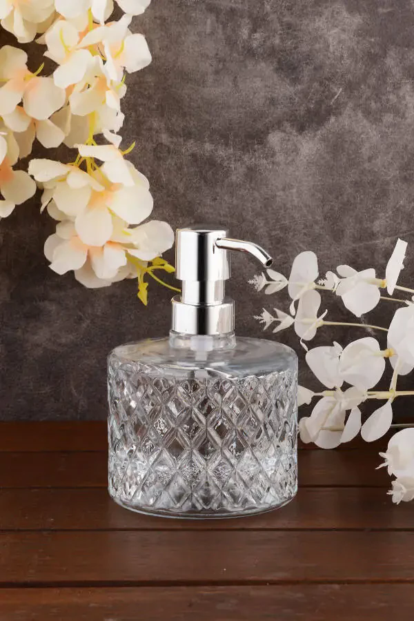 Angdesign Crystal Glass Liquid Soap Dispenser - Transparent - 1