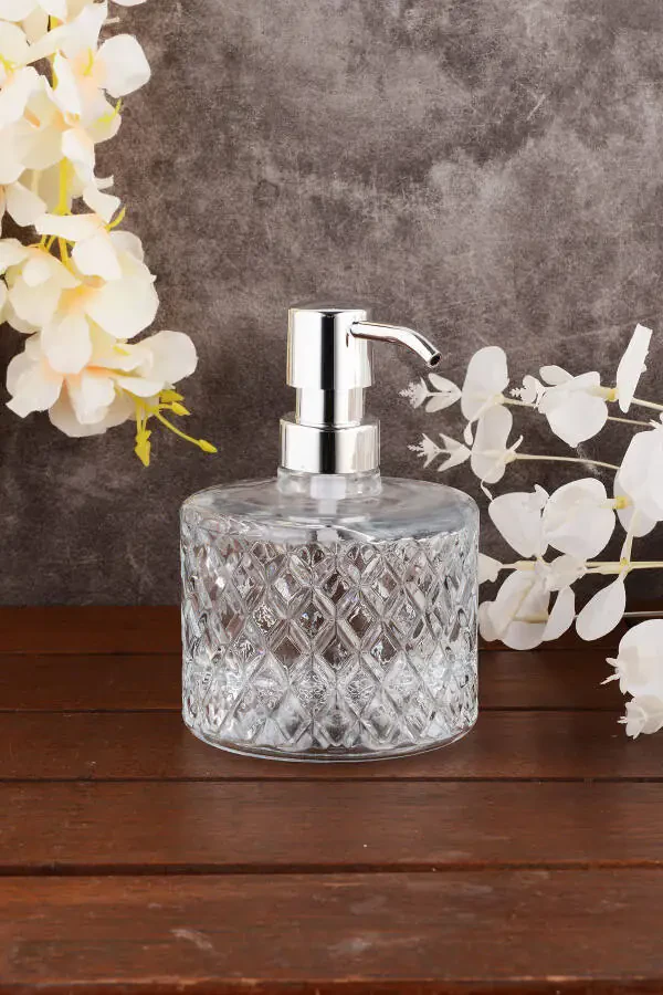 Angdesign Crystal Glass Liquid Soap Dispenser - Transparent - 2