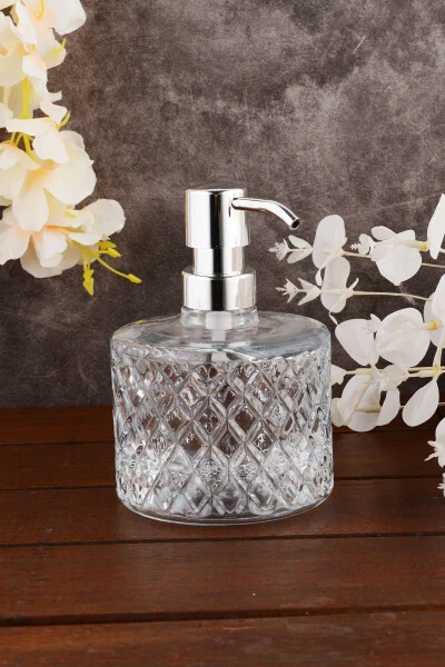 Angdesign Crystal Glass Liquid Soap Dispenser - Transparent - 4