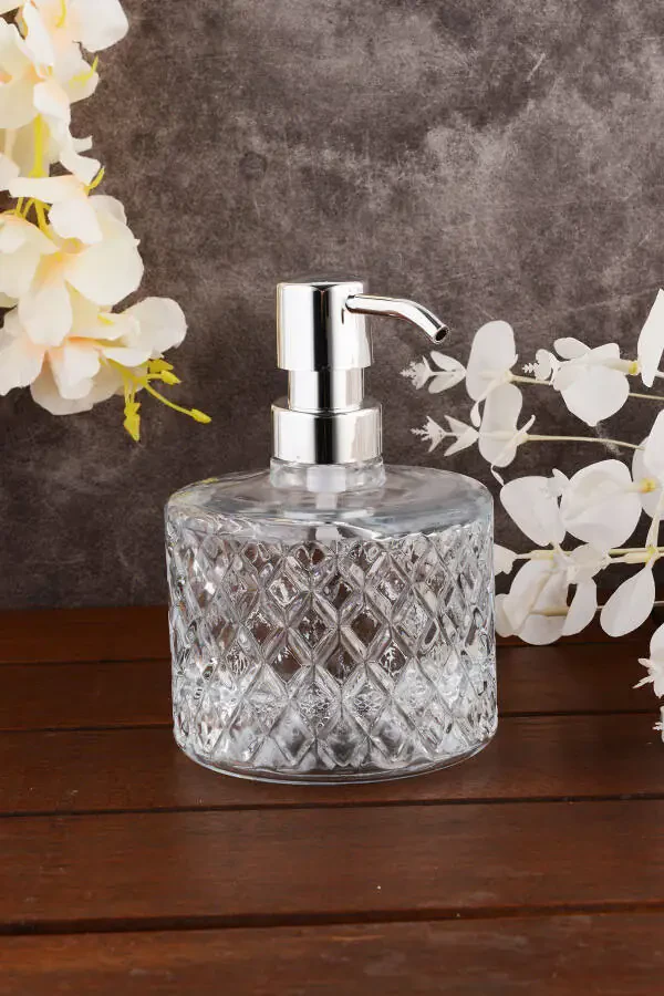 Angdesign Crystal Glass Liquid Soap Dispenser - Transparent - 4
