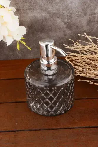 Angdesign Kristal Cam Sıvı Sabunluk - Füme-Füme - ANGDESİGN (1)