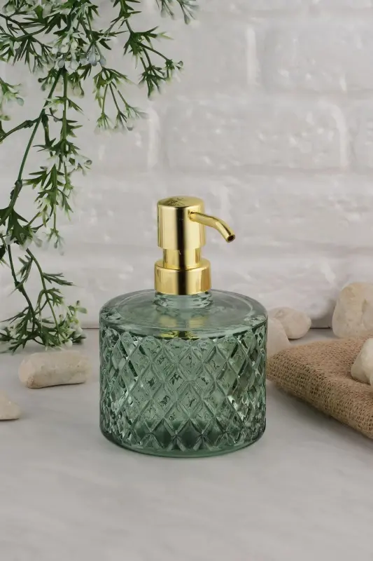 Angdesign Kristal Shisha Sovun Dispenseri - Mint Yashil-Mint Yashil - 6