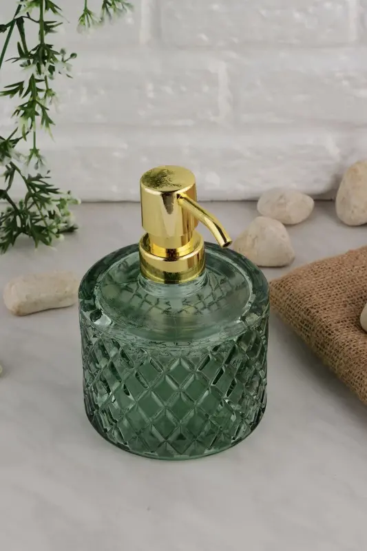 Angdesign Kristal Shisha Sovun Dispenseri - Mint Yashil-Mint Yashil - 7