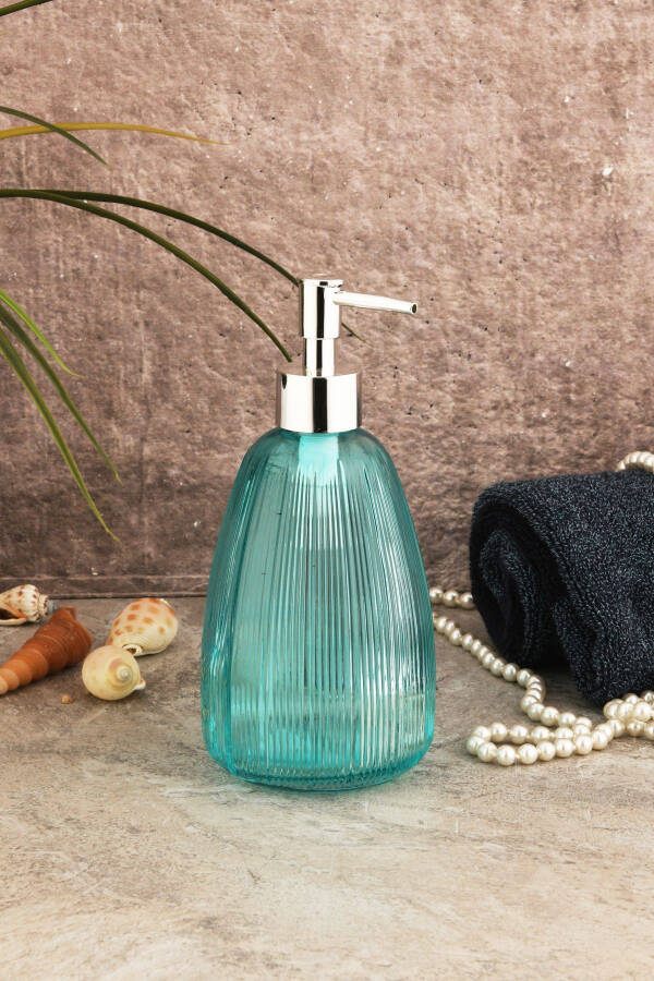 Angdesign Star Glass Liquid Soap Dispenser - Bead Blue - 10