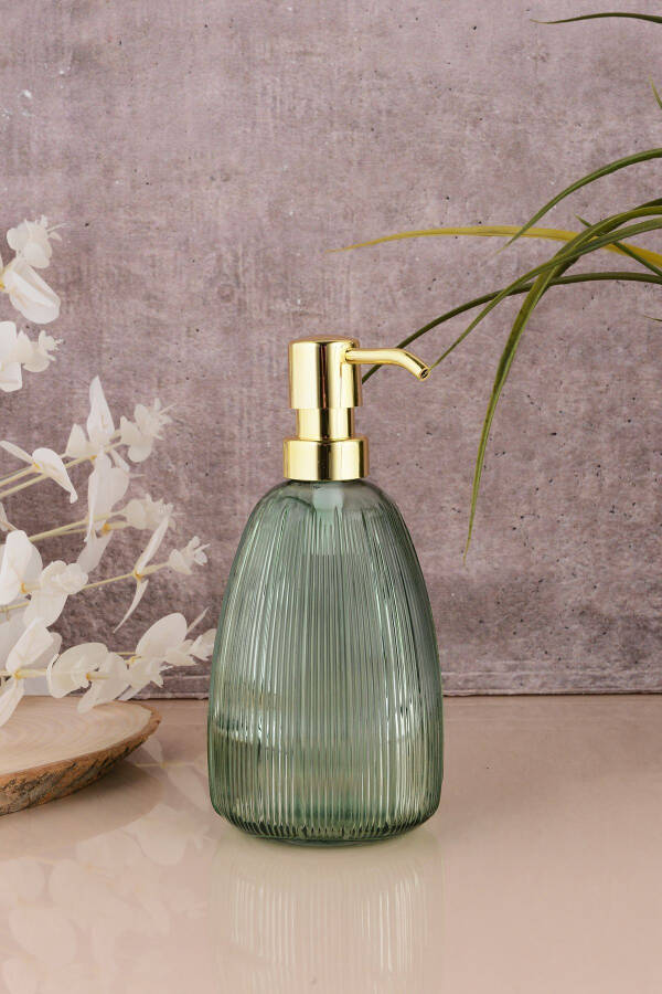 Angdesign Star Glass Liquid Soap Dispenser - Mint Green - 5