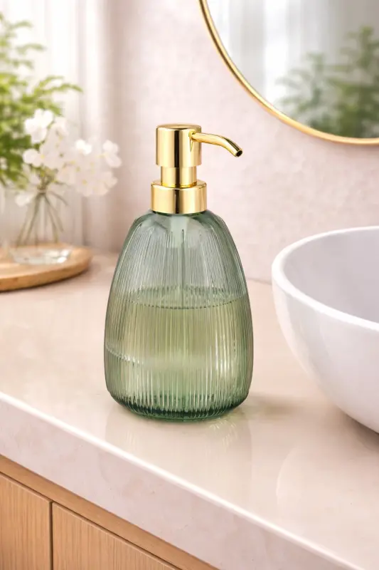 Angdesign Star Glass Liquid Soap Dispenser - Mint Green - 4