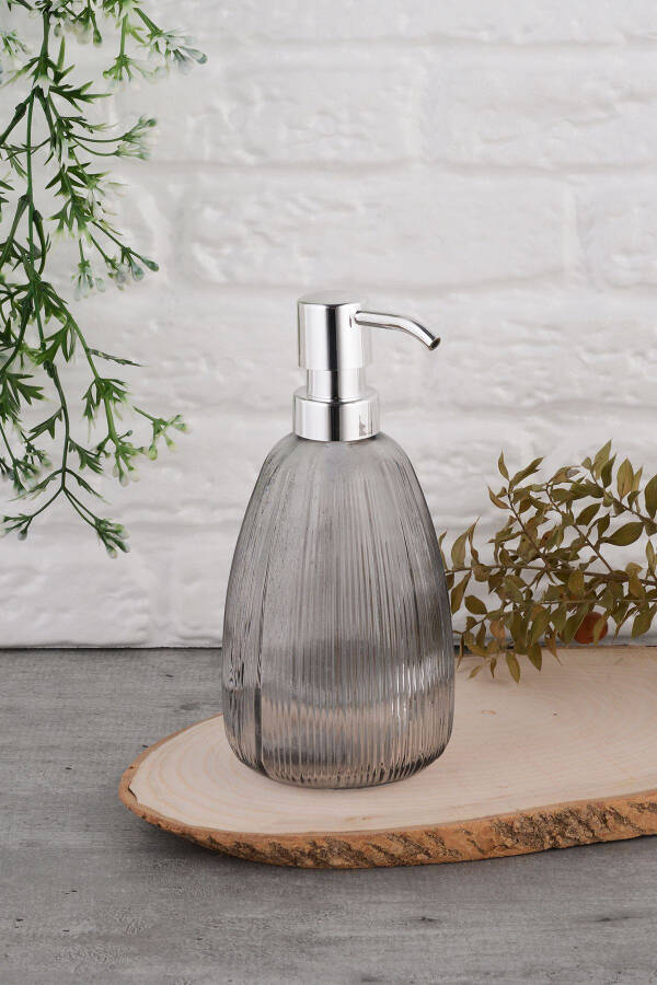 Angdesign Star Glass Liquid Soap Dispenser - Smoke - 3