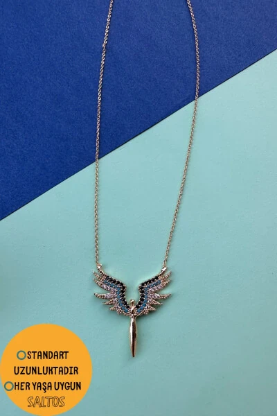 Angel Necklace Snow Globe Zircon Michael Angelic Snow Globe Valentine's Day Gift Birthday Gift - SALTOS (1)