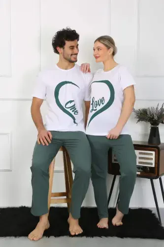 Angelino Аёллар Пахта Трикотаж Севимли Комбинат Пижама Гаpнитури Оқ 50127 Якка Гарнитур Нархи - 1