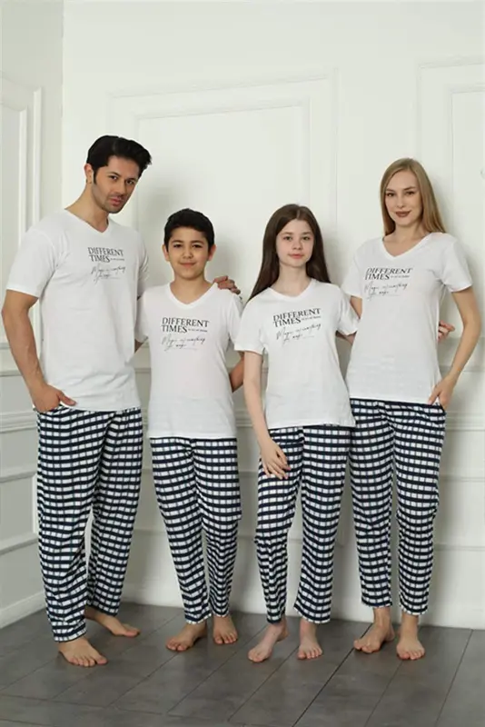 Angelino Aile Penye Pijama Takım (anne - kız ) 50113 Ayrı Ayrı Satılır . Fiyatları Farklıdır - BÜYÜKBEDENIZ